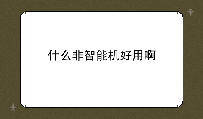 求推荐一款1000左右的非智