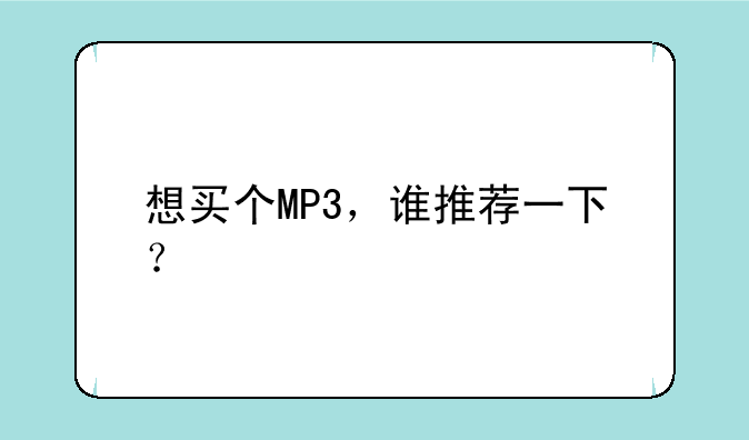 买什么样的MP3好、倍增运