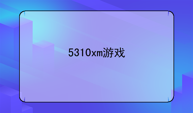 5310xm游戏