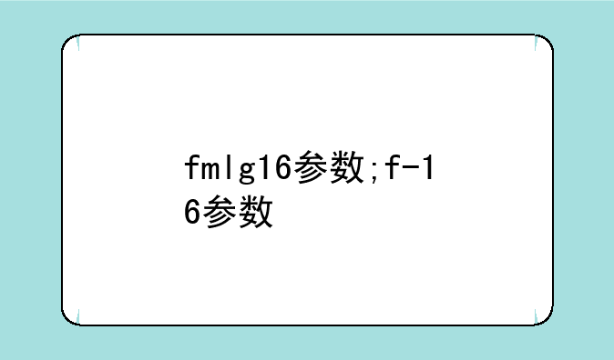 fmlg16参数;f-16参数