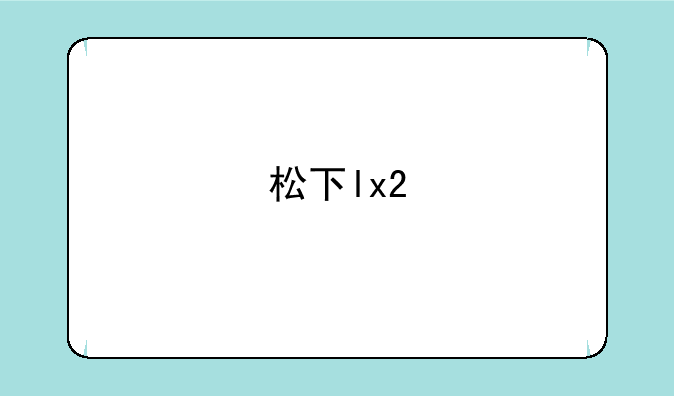松下lx2
