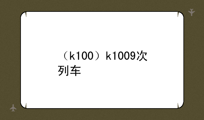 （k100）k1009次列车