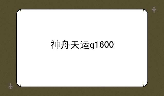神舟天运q1600
