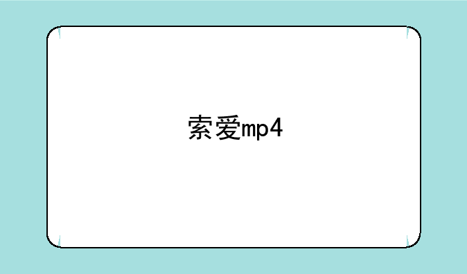 索爱mp4