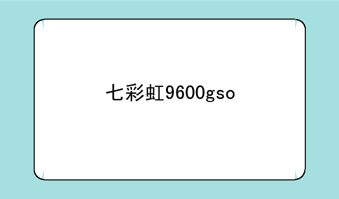 七彩虹9600gso