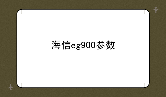 海信eg900参数