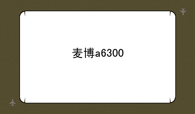麦博a6300