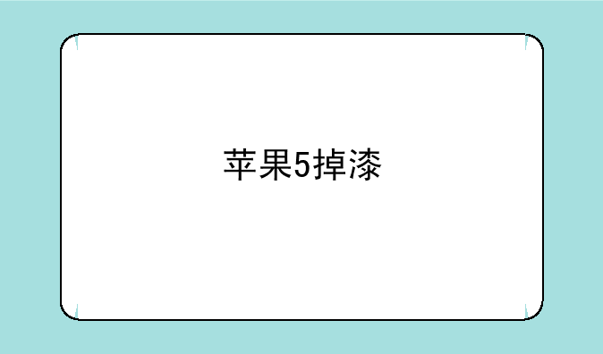 苹果5掉漆